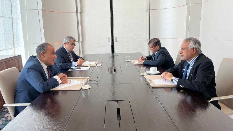 وزير الخارجية يلتقي مع نظيره الباكستاني فى الدوحة