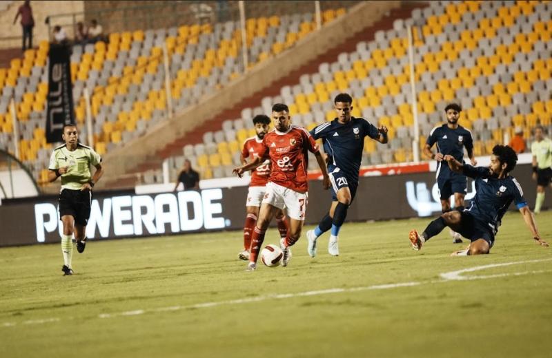 الأهلي يتفوق على إنبي في الشوط الأول بموقعة دوري نايل