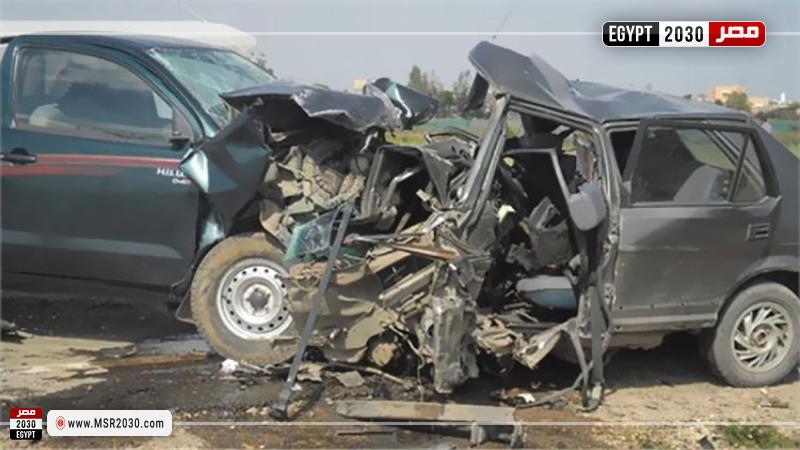 حادث تصادم سيارتين