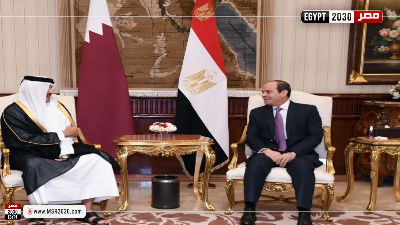 السيسي وأمير قطر
