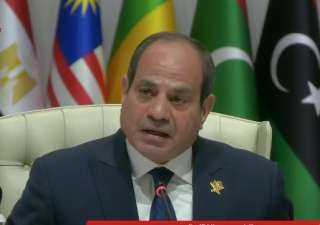 الرئيس السيسي: إسرائيل تسعى لجعل المنطقة ساحة مفتوحة لاعتداءاتها