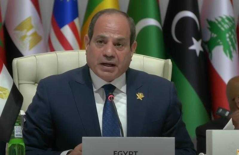 الرئيس السيسي: نحن أمام لحظة فارقة تستلزم أن تكون وحدتنا نقطة ارتكاز أساسية