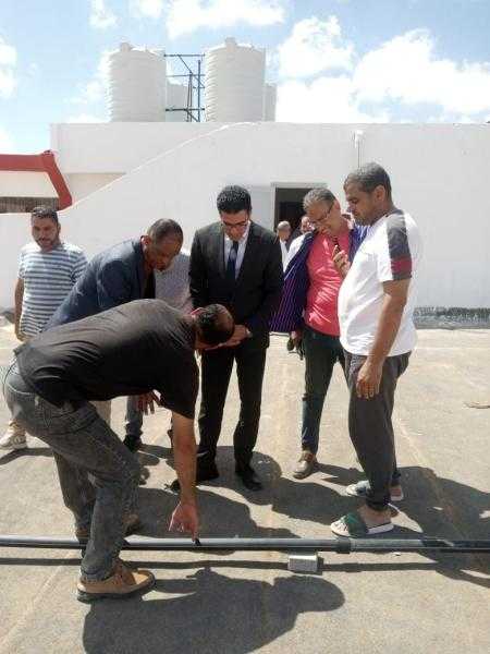 نائب محافظ مطروح يتفقد أعمال صيانة المدارس بمدينة مرسى مطروح