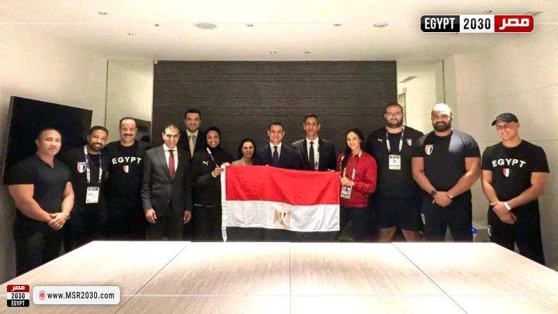 السفير المصرى باليابان يلتقي بأبطال مصر المشاركين في بطولة العالم لألعاب القوي