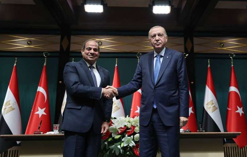 الرئيس السيسي ونظيره إردوغان 