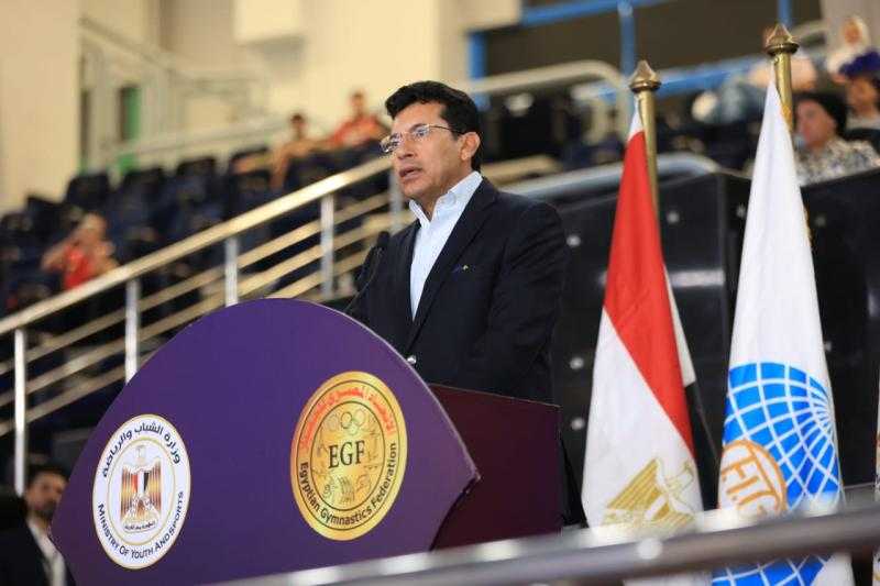 وزير الشباب والرياضة يفتتح بطولة الفراعنة الدولية للجمباز الفني