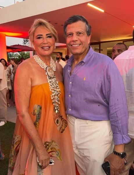 إيناس الدغيدي وزوجها 
