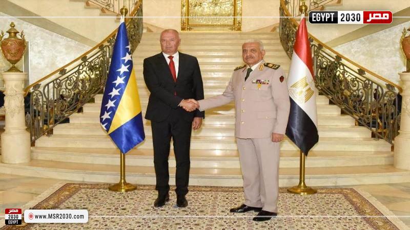 وزير الدفاع والإنتاج الحربى يلتقى وزير الدفاع لدولة البوسنة والهرسك
