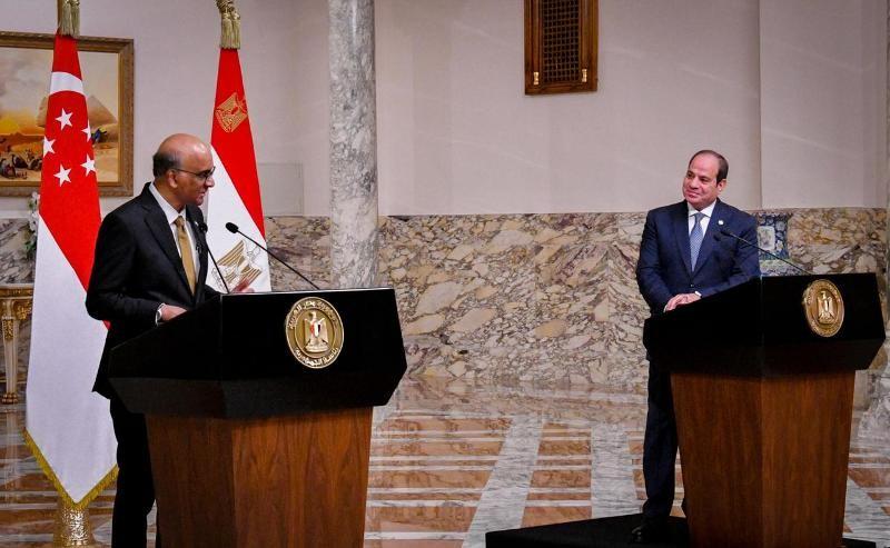 «الزراعة والصحة والنقل والحماية الاجتماعية».. الرئيس السيسي ونظيره السنغافوري يشهدان التوقيع على مذكرات تفاهم