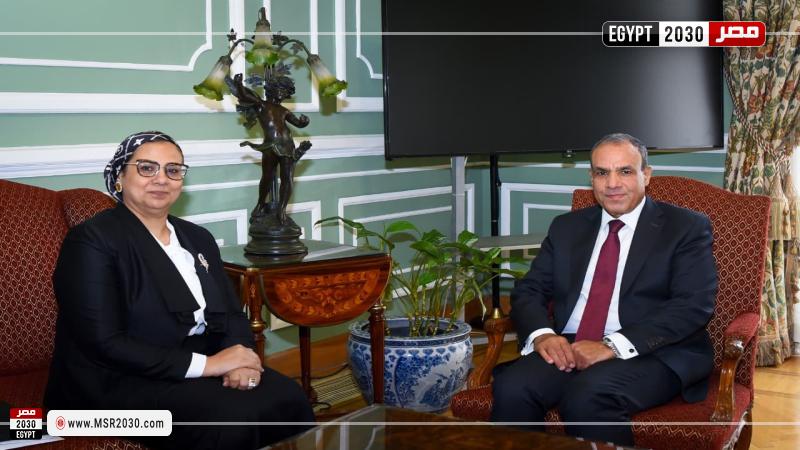 وزير الخارجية يستقبل رئيسة المجلس القومي للمرأة