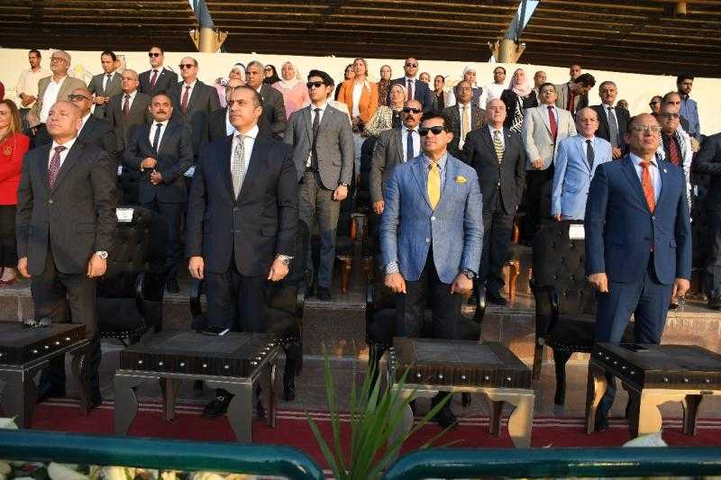 جامعة حلوان تنظم حفل استقبال للطلاب الجدد والقدامى بحضور وزيري الشباب والرياضة والشؤون النيابية ومحافظ القاهرة