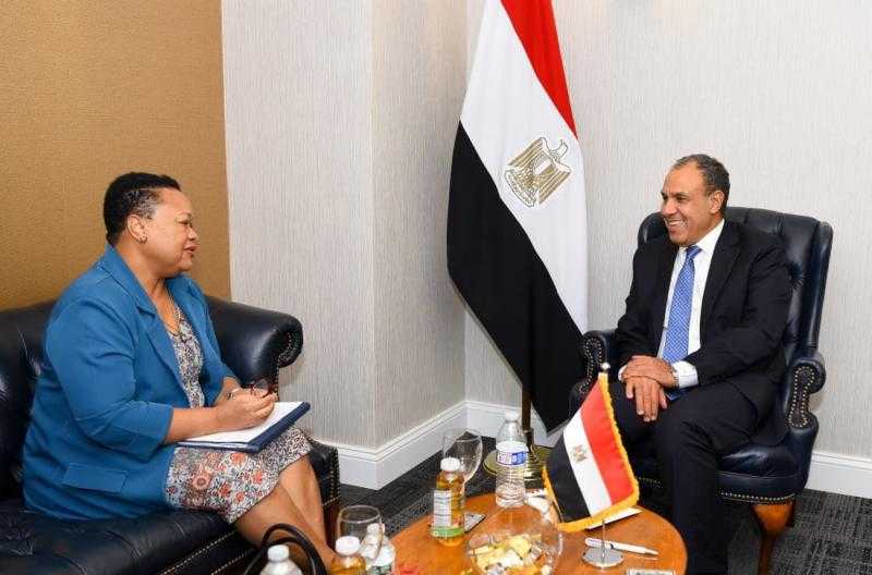 وزير الخارجية يلتقي المديرة التنفيذية للآلية الأفريقية لمراجعة النظراء