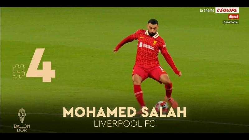 مركز محمد صلاح في سباق جائزة الكرة الذهبية 2025