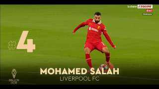 مركز محمد صلاح في سباق جائزة الكرة الذهبية 2025