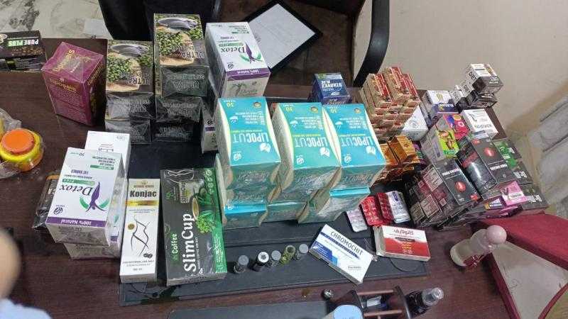 في حملة للعلاج الحر بالقنطرة غرب بالإسماعيلية ضبط ٣ مراكز تجميل وسمنة ونحافة يديرهم منتحلي صفة طبيب