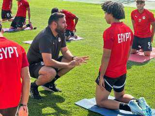 منتخب الشباب يؤدي تدريبه الرئيسي.. ويتفقد ملعب مباراة اليابان