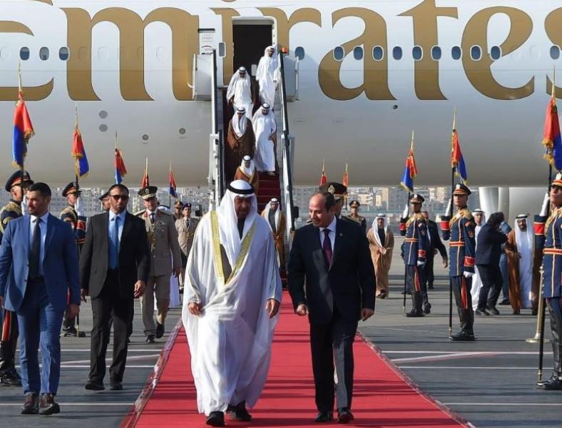 السيسي يستقبل رئيس الإمارات خلال زيارة أخوية يقوم بها إلى مصر