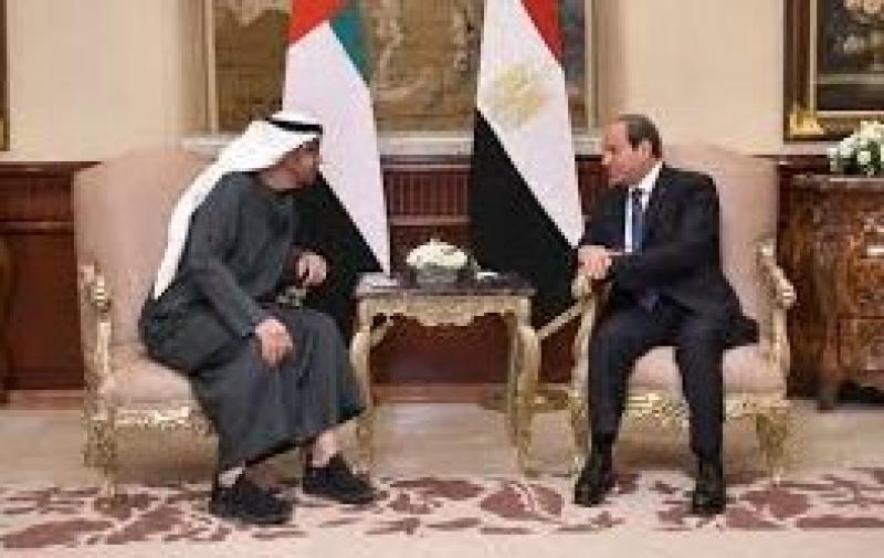 السيسي يقيم مأدبة غداء عمل ترحيبا برئيس الإمارات