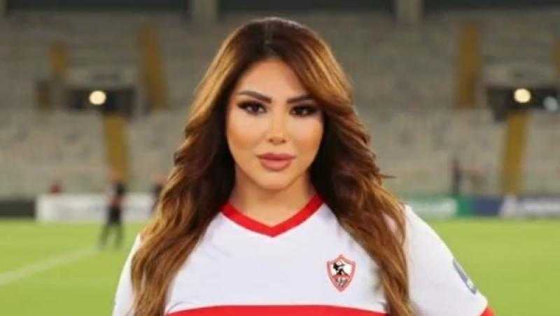 بعد إعلانها موعد الزواج..غادة إبراهيم ” أتمنى فوز الزمالك ”