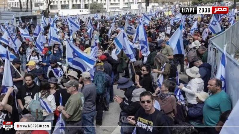 جانب من المظاهرات