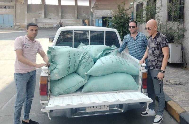 ضبط نصف طن دقيق مدعم قبل تهريبه الى السوق السوداء بالإسكندرية