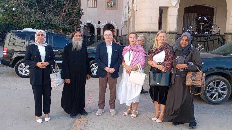 محافظ أسيوط: السفير التشيكي يزور دير المحرق بالقوصية ضمن جولته