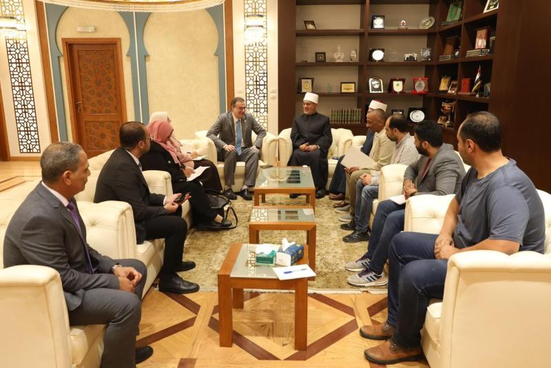مفتي الجمهورية يستقبل رئيس جهاز التنظيم والإدارة لتطوير الأداء المؤسسي لدار الإفتاء