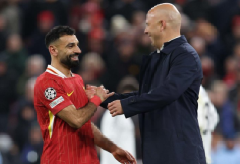 أرني سلوت ومحمد صلاح
