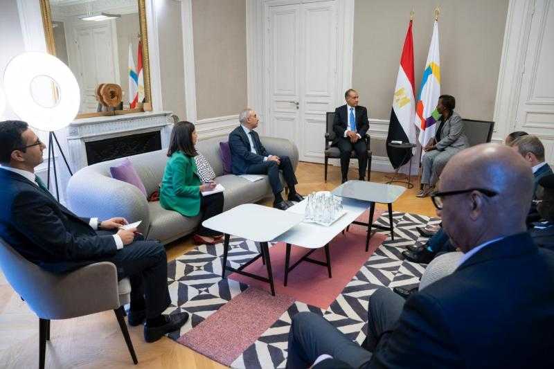 وزير الخارجية يلتقي مع السكرتيرة العامة للمنظمة الدولية للفرانكفونية