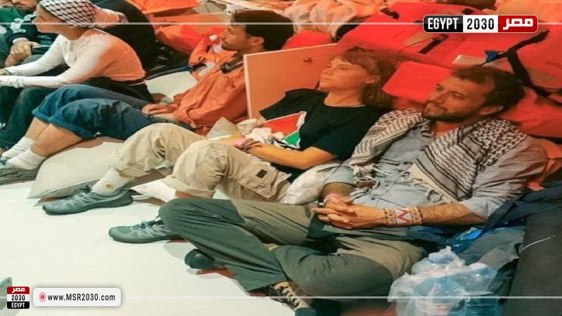 ناشطو أسطول الصمود