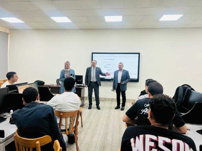 رئيس جامعة الدلتا التكنولوجية يتابع سير العملية التعليمية ويؤكد حرصه على تهيئة بيئة أكاديمية متميزة