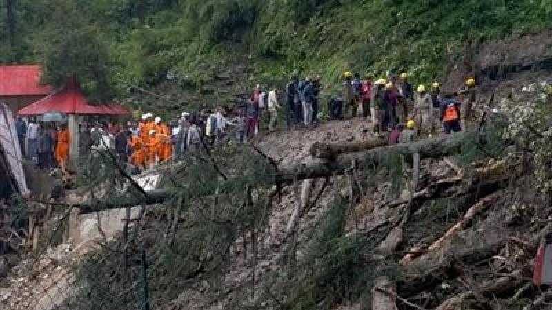 مقتل 20 شخصا بينهم أطفال جراء انهيارات أرضية هائلة في الهند