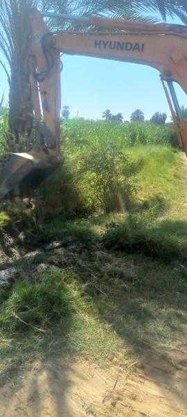 زراعة الأقصر: الإنتهاء من أعمال تطهير وتطوير مسقى نهاية الجبل بطول 1500 متر بمنطقة الدير بإسنا