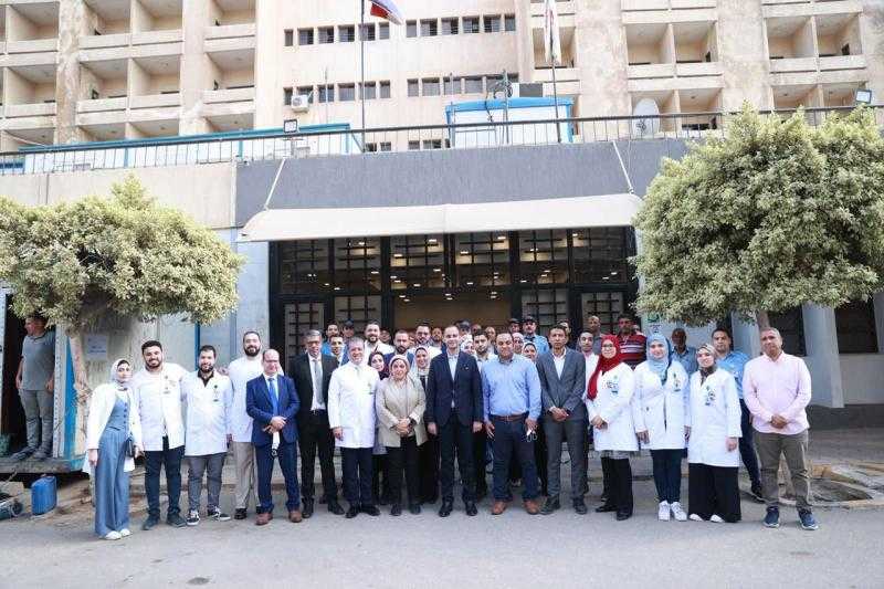 نائب وزير الصحة يتفقد مستشفيات المنصورة والمعهد الفني الصحي