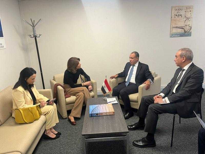 وزير الخارجية يلتقي بالمندوبة الدائمة للبرازيل لدى اليونسكو