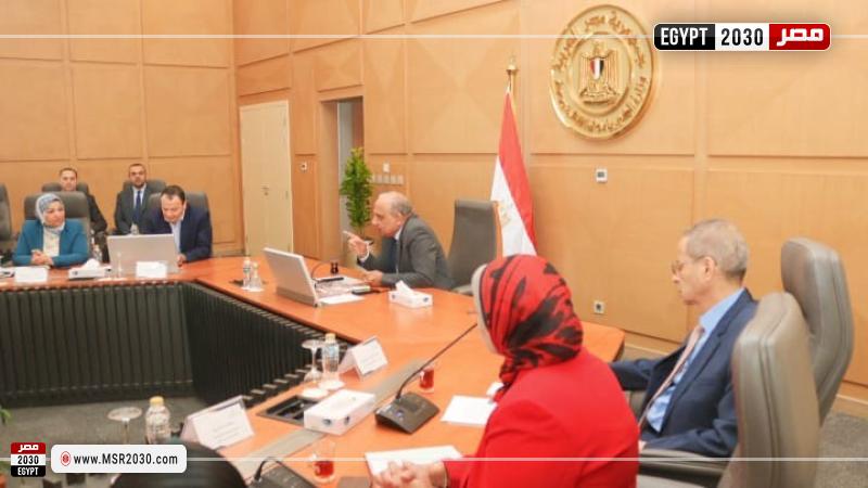 جانب من اجتماع وزير الكهرباء