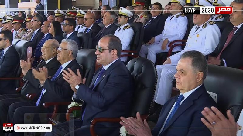 الرئيس عبد الفتاح السيسي خلال حفل تخرج دفعة جديدة من طلبة أكاديمية الشرطة