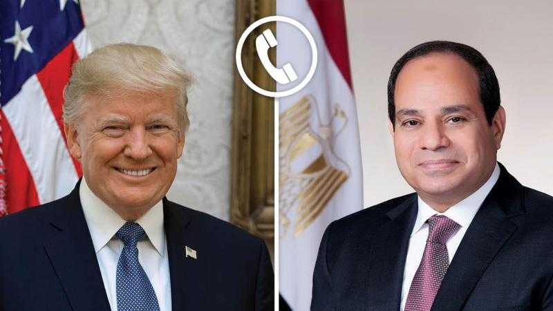 الرئيس السيسي يجري اتصالًا هاتفيًا بنظيره الأمريكي