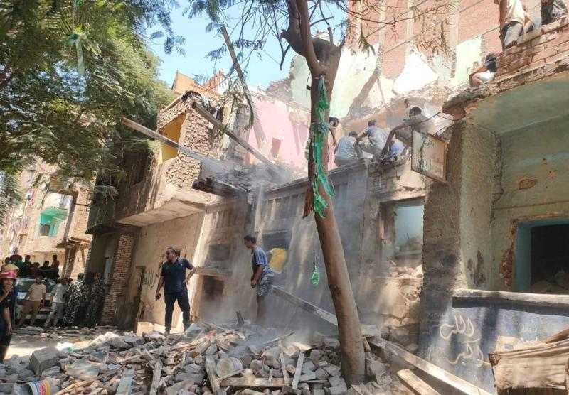انهيار عقار مأهول بالسكان في كرموز بالإسكندرية