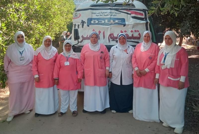 قافلة  تُقدم أكثر من 3900 خدمة طبية مجانية لأهالي قرية  شاويش بمركز إهناسيا بمحافظة بني سويف