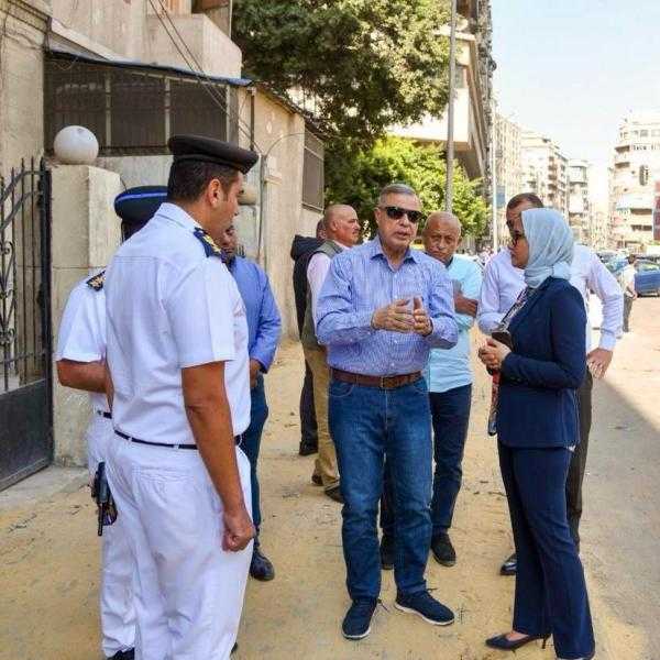 محافظ الإسكندرية يتابع معدلات تنفيذ أعمال تطوير محور الحرية (أبو قير)