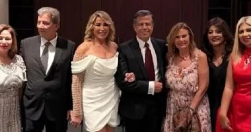 يسرا وإلهام شاهين وهالة صدقي يحتفلن بعقد قران إيناس الدغيدي