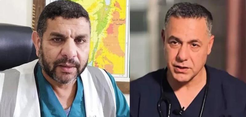 الدكتور حسام أبو صفية و الدكتور مروان الهمص