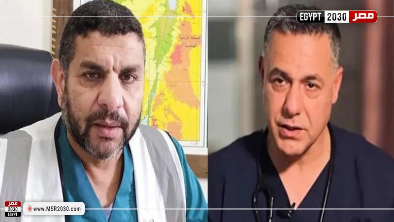الدكتور حسام أبو صفية و الدكتور مروان الهمص