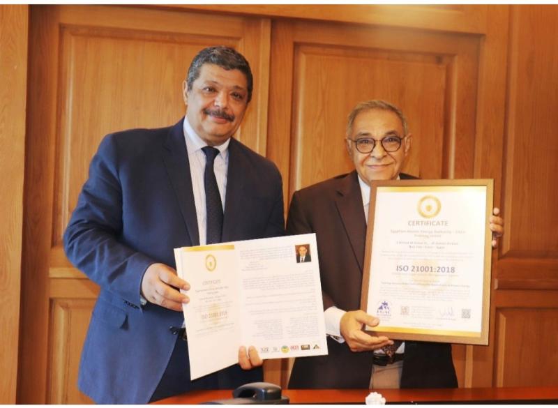 هيئة الطاقة الذرية تتسلم شهادة التجديد الثانية للأيزو ISO 21001:2018 لمركز التدريب