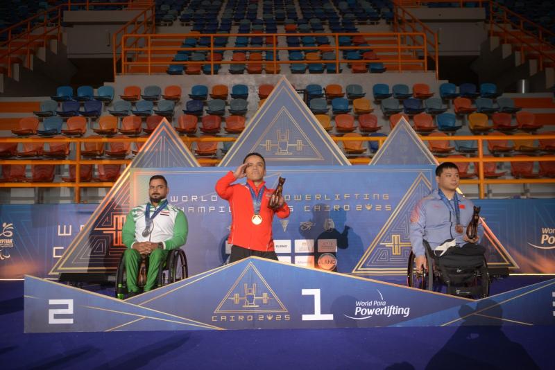 محمد المنياوي يحقق ذهبية بطولة العالم لرفع الأثقال البارالمبي بالعاصمة الإدارية