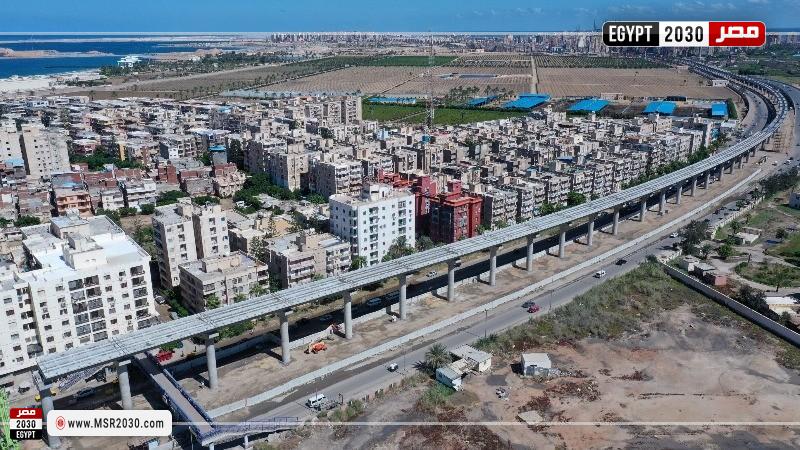أعمال تنفيذ المرحلة الأولى من مشروع مترو الإسكندرية