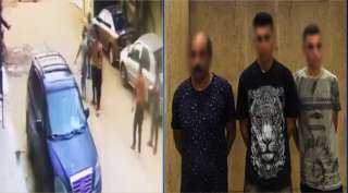 ضبط شخصين بتهمة التعدي على آخر وتحطيم سيارته بحلوان