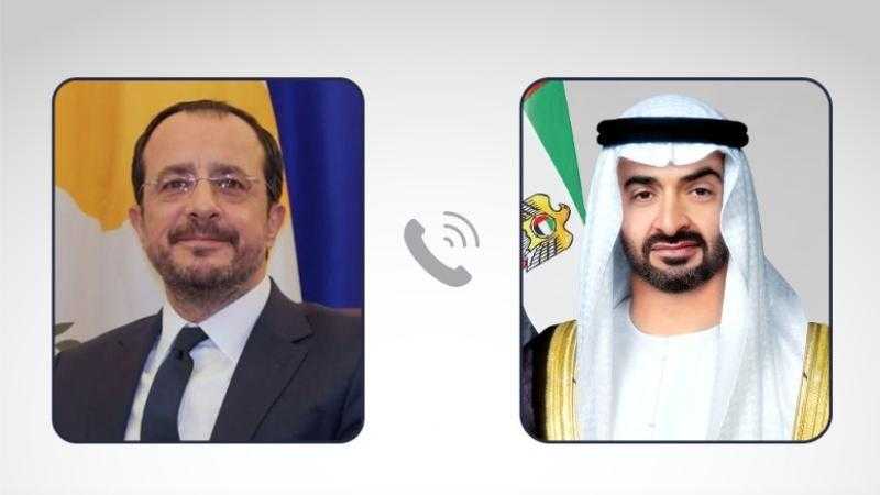 رئيسا الإمارات وقبرص يؤكدان أهمية الالتزام بوقف إطلاق النار في غزة لإنهاء المعاناة الإنسانية