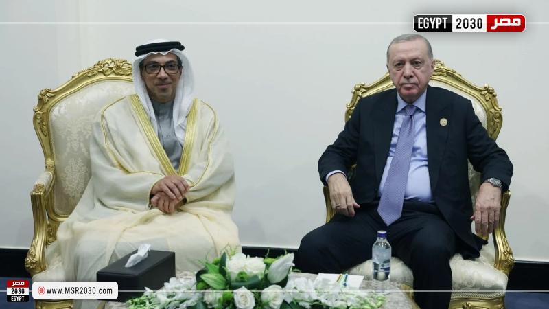 أردوغان يلتقي ولي العهد الإماراتي في شرم الشيخ